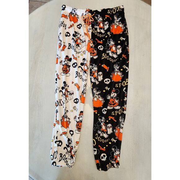 Disney Halloween Mickey Minnie Pluto Pajama Pants SZ Medium Women's - Picture 1 of 6